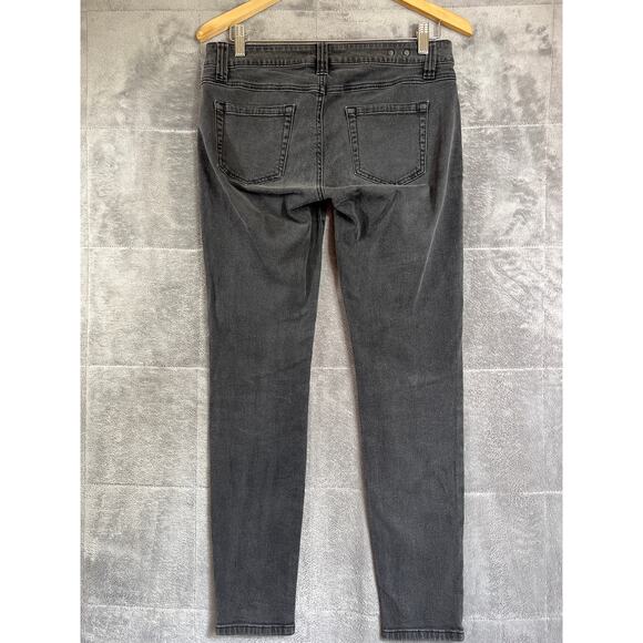 Cabi Jeans Womens Size 4 Grey Black Super Skinny Low Rise Stretch Denim 3044 - Picture 4 of 11
